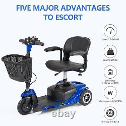 Scooter de mobilité électrique à 3 roues pliable dispositif de fauteuil roulant