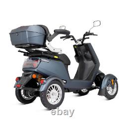 Scooter de mobilité électrique à 4 roues 1000W 60V 20AH Batterie Moteur Fauteuil roulant Senior