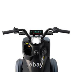 Scooter de mobilité électrique à 4 roues 1000W tout terrain pour seniors à 3 vitesses