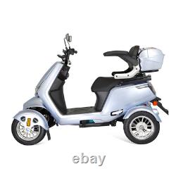 Scooter de mobilité électrique à 4 roues 1000W tout terrain pour seniors à 3 vitesses