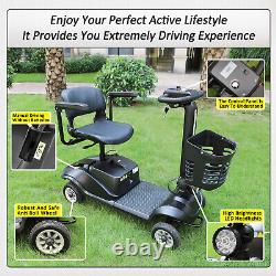 Scooter de mobilité électrique à 4 roues pour personnes âgées et seniors, fauteuil roulant motorisé B BLK V1