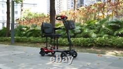 Scooter de mobilité électrique d'occasion TopMate 4 roues pour seniors légers rouge