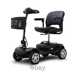 Scooter de mobilité électrique pliable à 4 roues, fauteuil roulant électrique compact à 4 roues