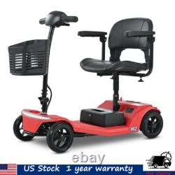 Scooter de mobilité électrique portable 4 roues fauteuil roulant pliable E-scooter 20 miles