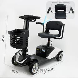 Scooter de mobilité électrique pour personnes âgées à 4 roues, 24V 200W