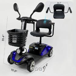 Scooter de mobilité électrique pour personnes âgées à 4 roues et 24V, fauteuil roulant motorisé pour personnes âgées R10