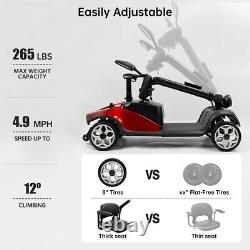 Scooter de mobilité électrique pour personnes âgées à quatre roues et fauteuil roulant électrique à moteur pour personnes âgées