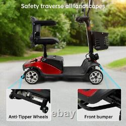 Scooter de mobilité électrique pour personnes âgées à quatre roues et fauteuil roulant électrique à moteur pour personnes âgées
