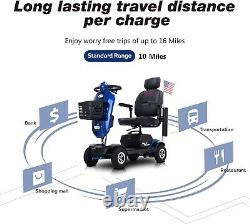 Scooter de mobilité électrique robuste à 4 roues pour voyager