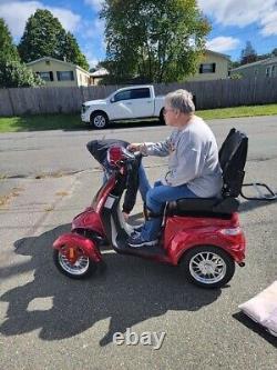Scooter de mobilité électrique tout-terrain à 4 roues de service intensif capacité de 500lbs pour les personnes âgées