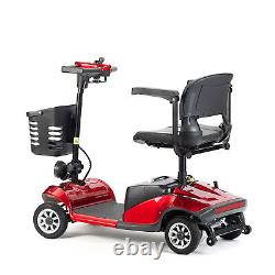 Scooter de mobilité électrique tout terrain à 4 roues, fauteuil roulant de voyage robuste avec LigT6