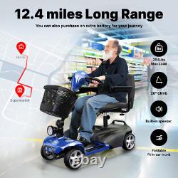 Scooter de mobilité fauteuil roulant électrique 4 roues scooter électrique pliant pour adultes