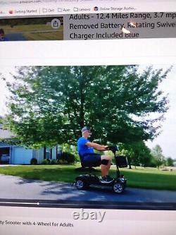 Scooter de mobilité fauteuil roulant électrique 4 roues scooter électrique pliant pour adultes NOUVEAU