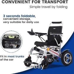 Scooter de mobilité intelligent Fauteuil roulant électrique pliable Tout-terrain.