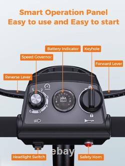 Scooter de mobilité pliable à 4 roues, appareil de conduite pliant pour seniors et adultes 20Ah