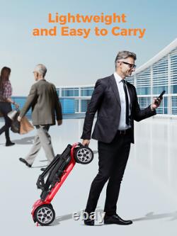 Scooter de mobilité pliable à 4 roues, appareil de conduite pliant pour seniors et adultes 20Ah