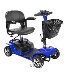 Scooter de mobilité pliable à 4 roues, fauteuil roulant électrique, dispositif de voyage pour adultes.