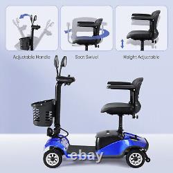 Scooter de mobilité pliable à 4 roues fauteuils roulants électriques fauteuils roulants électriques voyage