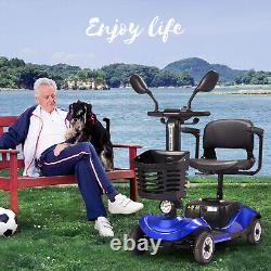 Scooter de mobilité pliable à 4 roues fauteuils roulants électriques fauteuils roulants électriques voyage