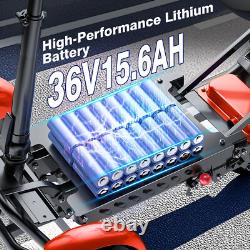 Scooter de mobilité pliable à 4 roues pour seniors et adultes, autonomie de 30 miles, capacité de 330 lbs US