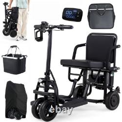 Scooter de mobilité pliable à quatre roues, puissance 8AH 300W, régulateur de vitesse