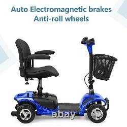 Scooter de mobilité pliant à 4 roues: Fauteuil roulant électrique pour personnes adultes en déplacement.