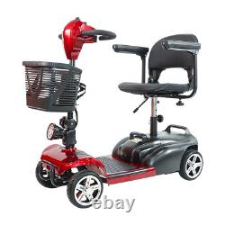 Scooter de mobilité pliant à 4 roues fauteuil roulant électrique longue portée portable