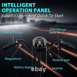 Scooter de mobilité pliant à 4 roues pour seniors et adultes (Bleu)