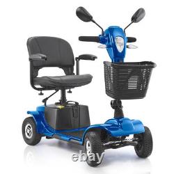 Scooter de mobilité robuste à 4 roues VEVOR pour seniors, autonomie de 12 miles, capacité de 265 livres