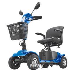 Scooter de mobilité robuste à 4 roues VEVOR pour seniors, autonomie de 12 miles, capacité de 265 livres