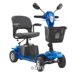 Scooter de mobilité robuste à 4 roues VEVOR pour seniors, autonomie de 12 miles, capacité de 265 livres