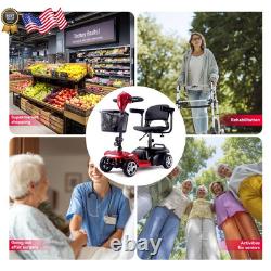 Scooter de mobilité, scooters de mobilité pliants à 4 roues pour seniors, remplacement électrique