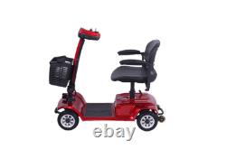 Scooter électrique à 4 roues, fauteuil roulant pliable pour personnes âgées