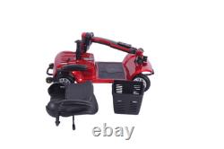 Scooter électrique à 4 roues, fauteuil roulant pliable pour personnes âgées