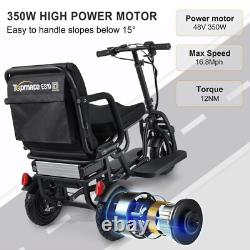 Scooter électrique d’occasion à 3 roues pour mobilité électrique pour adulte senior 10,4 Ah