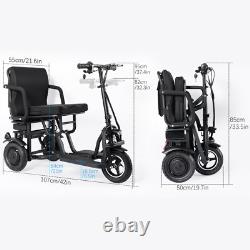 Scooter électrique d’occasion à 3 roues pour mobilité électrique pour adulte senior 10,4 Ah