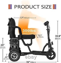 Scooter électrique de mobilité pour les personnes âgées, tricycle électrique pliable de mobilité 250W