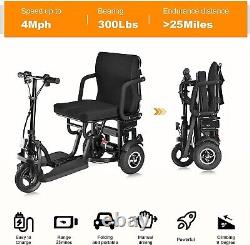 Scooter électrique de mobilité pour les personnes âgées, tricycle électrique pliable de mobilité 250W