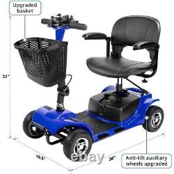 Scooter électrique pliable à quatre roues pour personnes âgées à mobilité réduite aux États-Unis