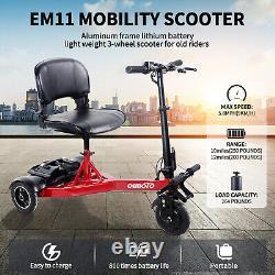 Scooter électrique portable 200W Scooter de mobilité fauteuil roulant électrique pour adulte