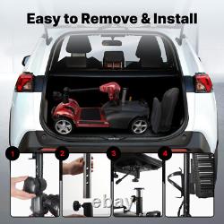 Scooter électrique portable pour adulte, fauteuil roulant électrique longue portée, e-scooter à 4 roues