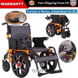 Scooter électrique tout terrain lourd de 500W, fauteuil roulant pliant élargi de 18 pouces