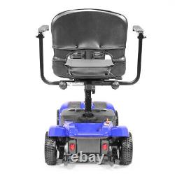 Scooters de mobilité à 4 roues et à propulsion électrique de 4,5 mph, fauteuil roulant électrique mobile, bleu.
