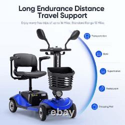 Scooters de mobilité à 4 roues fauteuil roulant électrique appareil compact miroir