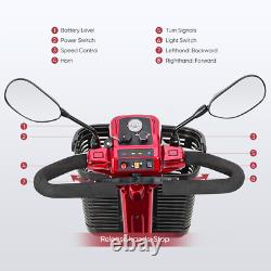 Scooters de mobilité à 4 roues, fauteuil roulant électrique, appareil compact pour personnes âgées