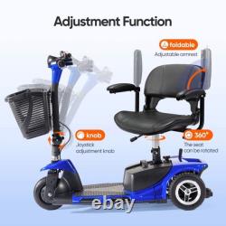 Scooters de mobilité pliables à 3 roues, fauteuil roulant électrique pour seniors