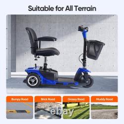 Scooters de mobilité pliables à 3 roues, fauteuil roulant électrique pour seniors