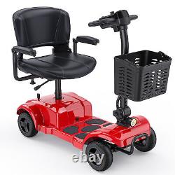 Scooters de mobilité pliants, fauteuils roulants électriques, longue portée, voyage, bleu