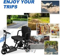 Scooters de mobilité pliants pour adultes, 12 miles d'autonomie, approuvés par les compagnies aériennes