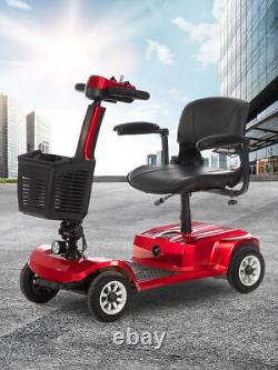 Traduisez ce titre en français : Scooter de voyage électrique pliable portable à 4 roues pour fauteuil roulant électrique ScooterJU